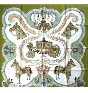 Hermes Paperoles Silk Scarf